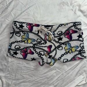 Candie's Multicolor Patterned Fleece Shorts